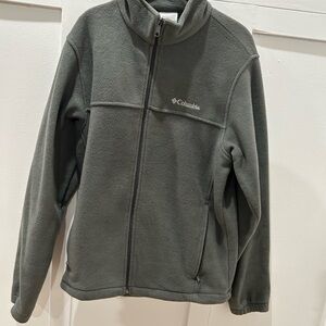 Columbia Gray Fleece Jacket Men’s Medium